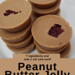 Peanut Butter Jelly Fat Bombs Pinterest pin