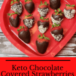 Keto Chocolate Covered Strawberries Pinterest pin