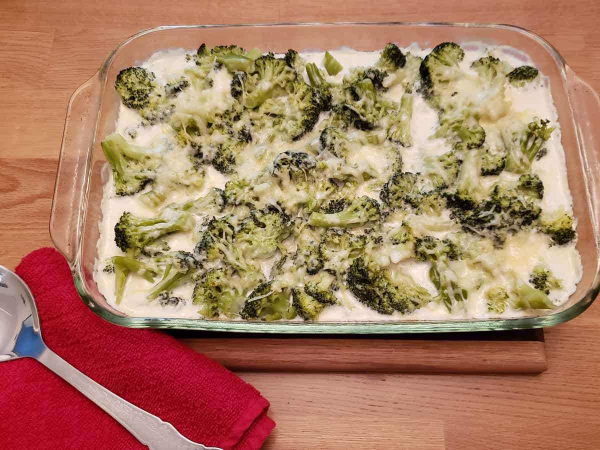 Low Carb Chicken Broccoli Alfredo Casserole